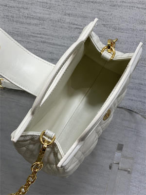 CD Jolie Top Handle Mini Bag Cannage Lambskin Latte