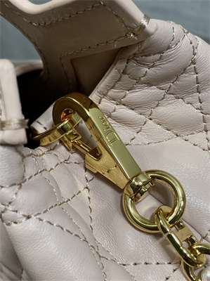 CD Jolie Top Handle Mini Bag Cannage Lambskin Powder Pink