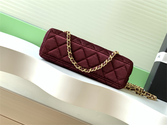 Cha.nel Mini Shopping Bag Kelly Bag Velvet Gold-Tone Metal AS4416