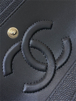 Ch*el small classic flap bag grained calfskin gold tone metal black 01117 top