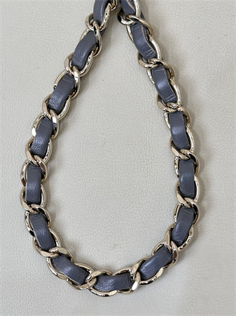 Ch*el small classic flap bag lambskin gold tone metal dk grey 01117 top