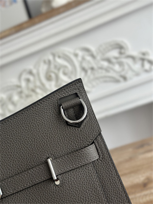 H**mes jypsiere togo leather silver tone metal etain color hs