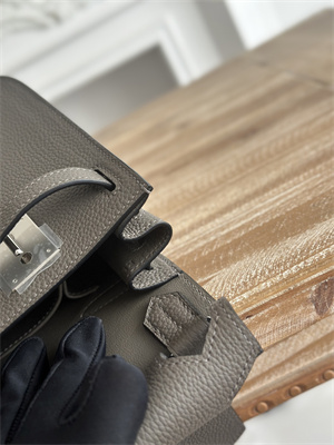 H**mes jypsiere togo leather silver tone metal etain color hs