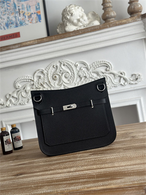 H**mes jypsiere togo leather silver tone metal black color hs