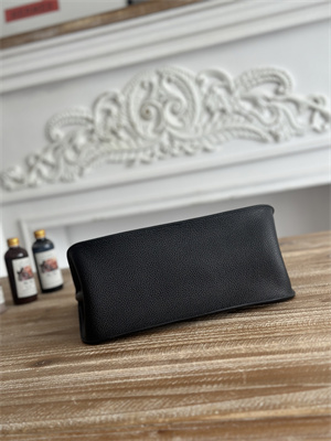 H**mes jypsiere togo leather silver tone metal black color hs