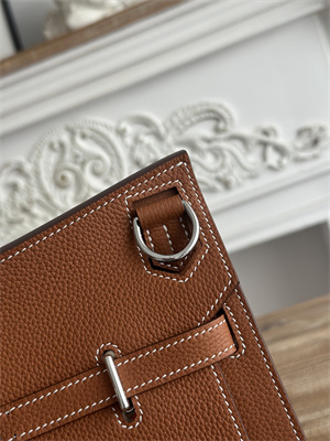 H**mes jypsiere togo leather silver tone metal gold color hs