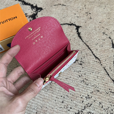 LV x TM Rosalie Coin Purse Monogram Canvas White Colorful M13399