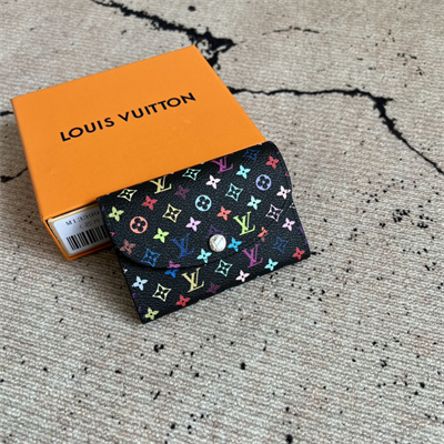 LV x TM Rosalie Coin Purse Monogram Canvas Black Colorful M13399