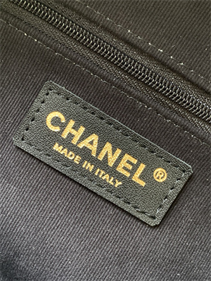 Ch*el backpack grained calfskin gold tone metal black as5793