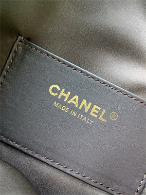 Ch*el 25 medium handbag suede gold tone metal coffee as5311