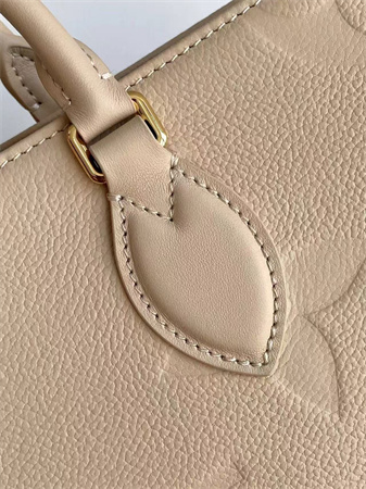 L.V ONTHEGO MM Monogram Empreinte Leather Sand M14255