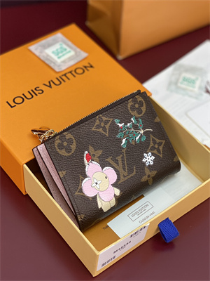 L.V Lisa Wallet Vivienne Winter Holidays Monogram Canvas Snowy Pearl M15334