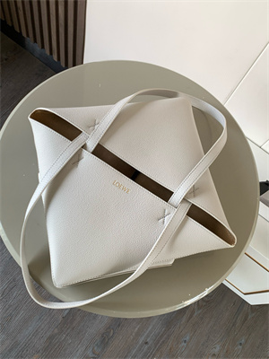 L0ew* medium puzzle fold tote in grained calfskin