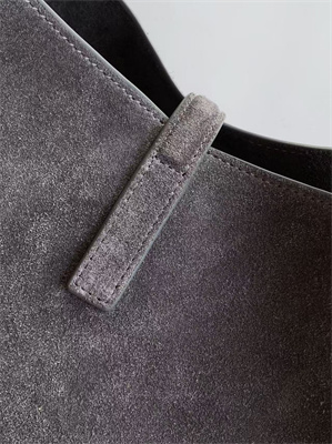 y.s.l le 5 a 7 S*pple small hobo bag in grey suede leather