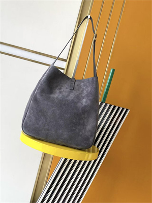 y.s.l le 5 a 7 S*pple large hobo bag in grey suede leather