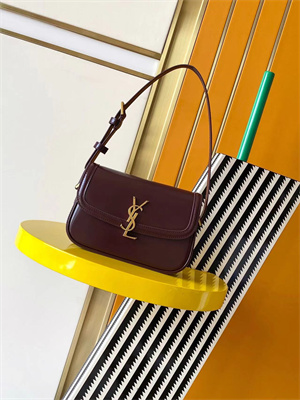 y.s.l solferino mini in box Sa**t Lau*nt rouge cabernet color