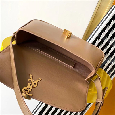 y.s.l solferino small in box Sa**t Lau*nt lt hazelnut color