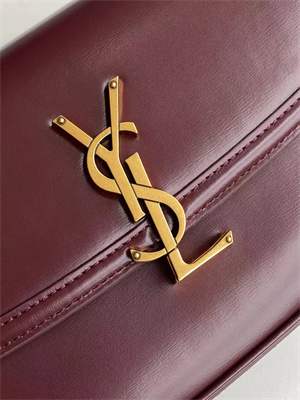 y.s.l solferino small in box Sa**t Lau*nt rouge cabernet color