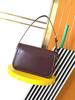 y.s.l solferino medium in box Sa**t Lau*nt rouge cabernet color