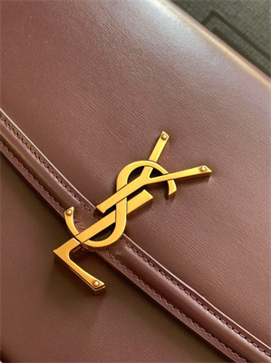 y.s.l solferino medium in box Sa**t Lau*nt rouge cabernet color