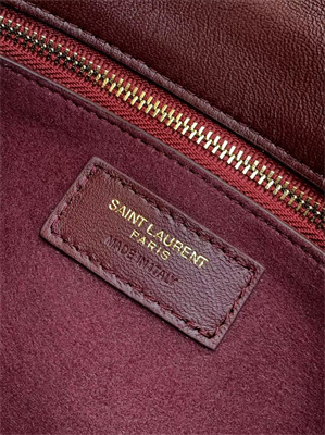 y.s.l solferino medium in box Sa**t Lau*nt rouge cabernet color